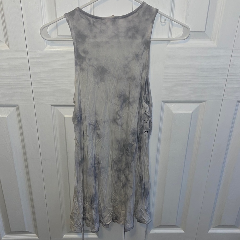 Blue tie dye dress